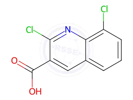 Chemical structure of 2,8-Dichloroquinoline-3-carboxylic acid