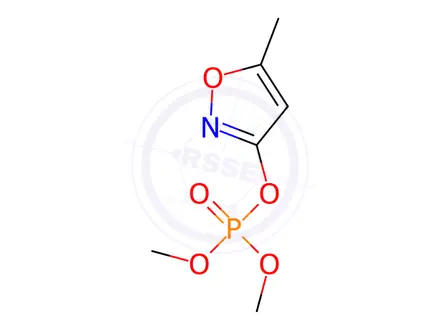 Chemical structure of Phosphoric acid, dimethyl 5-methyl-3-isoxazolyl ester
