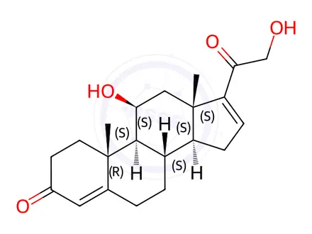 Chemical structure of Hydrocortisone Impurity 61