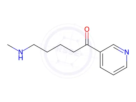 Chemical structure of 4-(Methylamino)-1-(3-pyridyl)-1-pentanone, Dihydrochloride