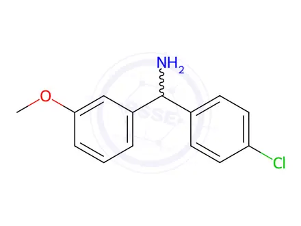 Chemical structure of (4-Chlorophenyl)(3-methoxyphenyl)methanamine