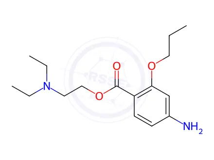 Chemical structure of 2-(Diethylamino)ethyl 4-amino-2-propoxybenzoate