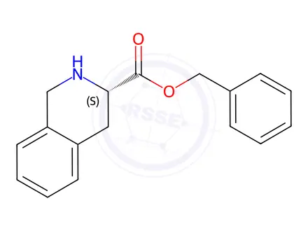 Chemical structure of (S)-1,2,3,4-Tetrahydroisoquinoline-3-carboxylic acidbenzyl ester