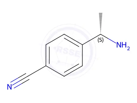 Chemical structure of (S)-4-(1-Aminoethyl)benzonitrilehydrochloride