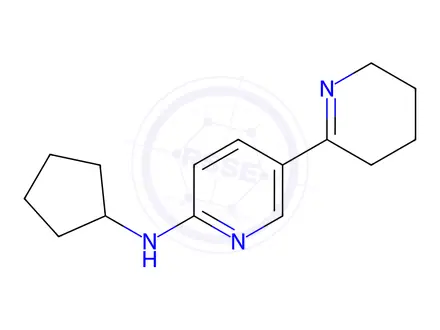 Chemical structure of N-cyclopentyl-3,4,5,6-tetrahydro-[2,3'-bipyridin]-6'-amine