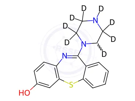 Chemical structure of Quetiapine Fumarate Impurity 38-d8