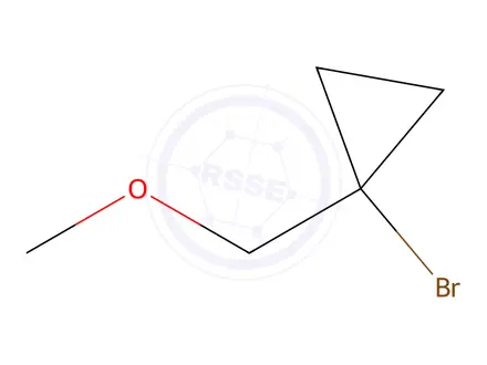 Chemical structure of Cyclopropane, 1-bromo-1-(methoxymethyl)-(9CI)
