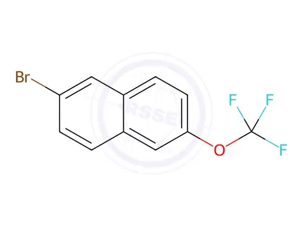 Chemical structure of Naphthalene, 2-bromo-6-(trifluoromethoxy)-
