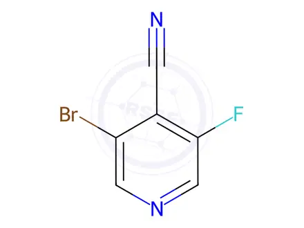 Chemical structure of 3-bromo-5-fluoroisonicotinonitrile