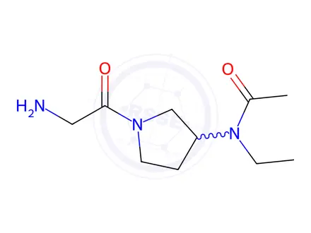 Chemical structure of N-(1-(2-Aminoacetyl)pyrrolidin-3-yl)-N-ethylacetamide