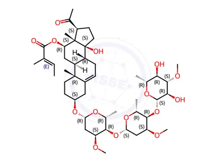 Chemical structure of P57