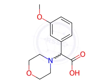 Chemical structure of 2-(3-Methoxyphenyl)-2-morpholinoacetic acid