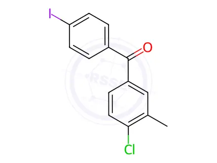 Chemical structure of 4-Chloro-4'-iodo-3-methylbenzophenone