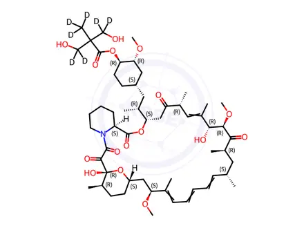 Chemical structure of Temsirolimus-d7