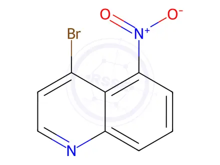 Chemical structure of 4-Bromo-5-nitroquinoline