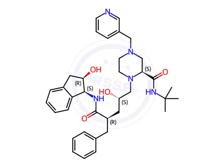 Chemical structure of Indinavir Monohydrate