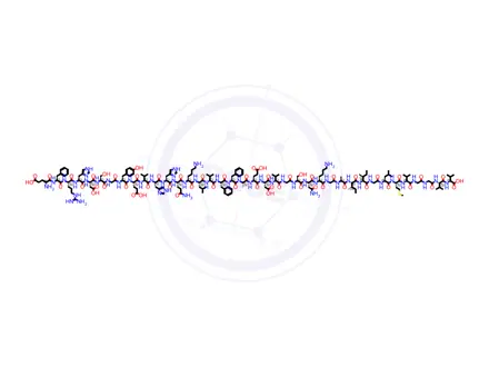 Chemical structure of Amyloid β-Protein (3-40)