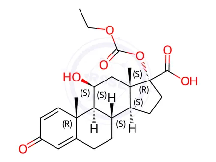 Chemical structure of Prednisolone Impurity 1