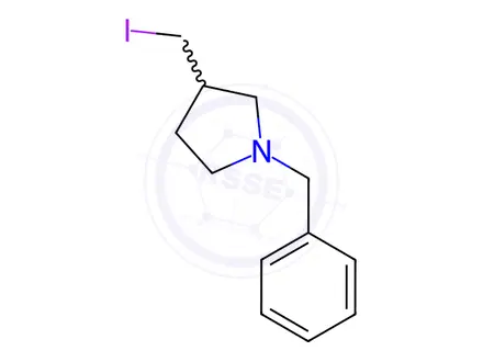Chemical structure of 1-Benzyl-3-(iodomethyl)pyrrolidine