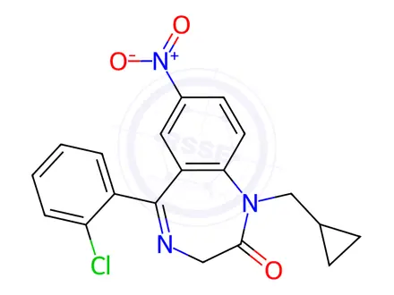 Chemical structure of Cloniprazepam