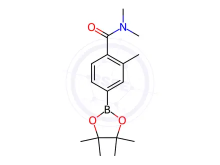 Chemical structure of 4-(Dimethylcarbamoyl)-3-methylphenylboronic Acid Pinacol Ester