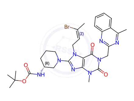 Chemical structure of Linagliptin Impurity 205