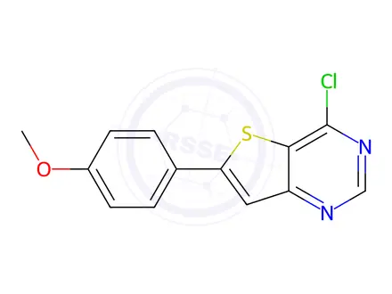 Chemical structure of 4-Chloro-6-(4-methoxyphenyl)thieno[3,2-D]pyrimidine
