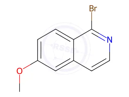 Chemical structure of Isoquinoline, 1-bromo-6-methoxy-
