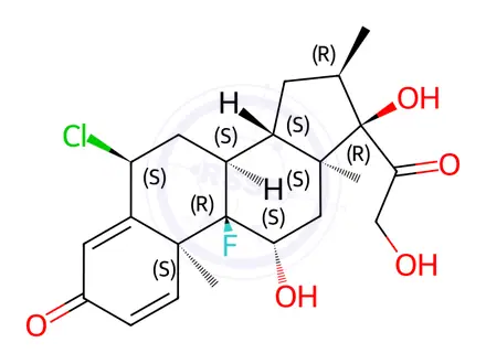 Chemical structure of Flumethasone Impurity 2