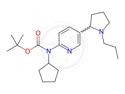 Chemical structure of tert-Butyl cyclopentyl(5-(1-propylpyrrolidin-2-yl)pyridin-2-yl)carbamate