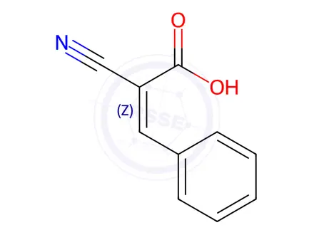 Chemical structure of ALPHA-CYANOCINNAMIC ACID