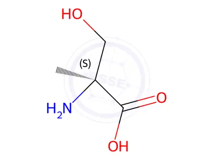 Chemical structure of a-Methyl-L-serine
