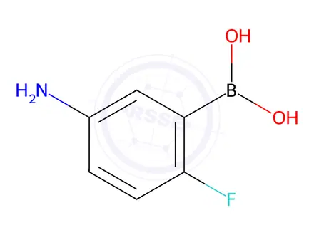 Chemical structure of (5-Amino-2-fluorophenyl)boronic acid