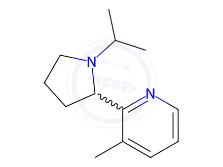 Chemical structure of 2-(1-Isopropylpyrrolidin-2-yl)-3-methylpyridine