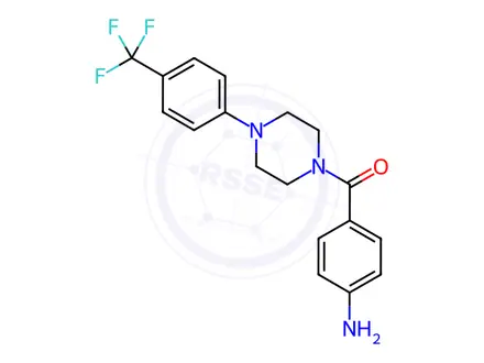 Chemical structure of (4-Aminophenyl)(4-(4-(trifluoromethyl)phenyl)piperazin-1-yl)methanone