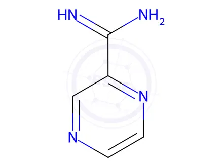 Chemical structure of Pyrazine-2-carboxamidine