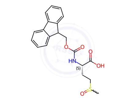 Chemical structure of Fmoc-Met(O)-OH