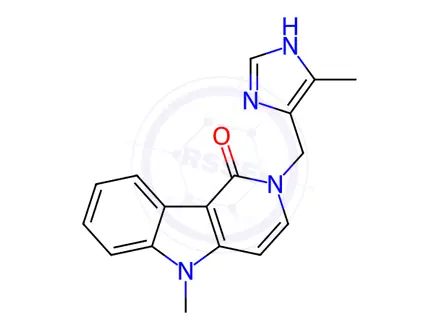 Chemical structure of Alosetron Impurity 1 (3,4-Didehydro Alosetron)