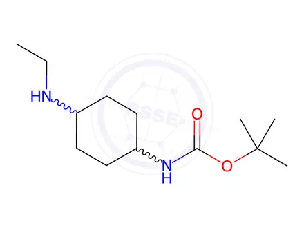 Chemical structure of (4-EthylaMino-cyclohexyl)-carbaMic acid tert-butyl ester