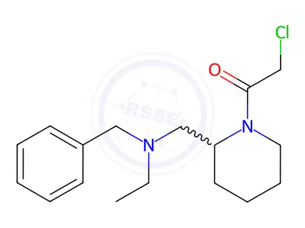 Chemical structure of 1-(2-((Benzyl(ethyl)amino)methyl)piperidin-1-yl)-2-chloroethanone