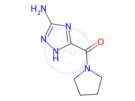 Chemical structure of (5-Amino-1H-1,2,4-triazol-3-yl)(pyrrolidin-1-yl)methanone