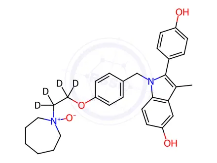 Chemical structure of Bazedoxifene-d4 N-Oxide