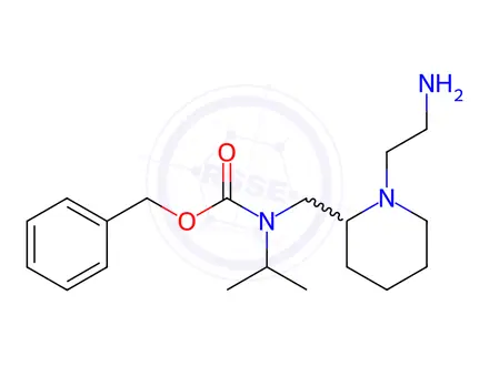 Chemical structure of [(S)-1-(2-Amino-ethyl)-pyrrolidin-2-ylmethyl]-ethyl-carbamic acid benzyl ester