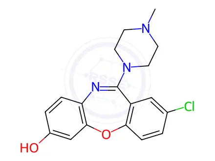Chemical structure of Loxapine Impurity 4 (7-Hydroxy-Loxapine)