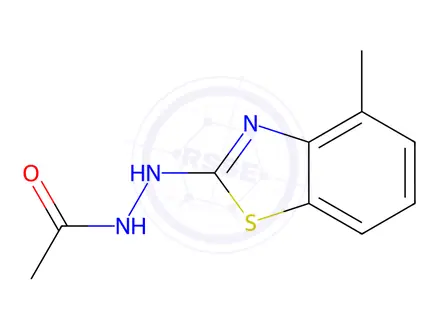 Chemical structure of Acetic acid, 2-(4-methyl-2-benzothiazolyl)hydrazide (9CI)