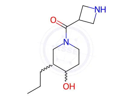 Chemical structure of Azetidin-3-yl(4-hydroxy-3-propylpiperidin-1-yl)methanone