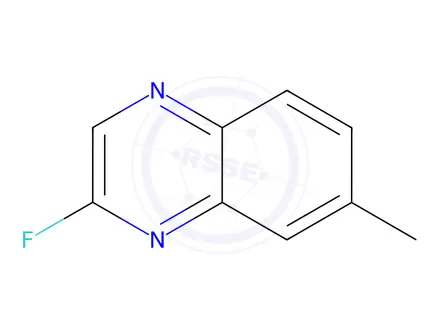 Chemical structure of Quinoxaline, 2-fluoro-7-methyl-(9CI)