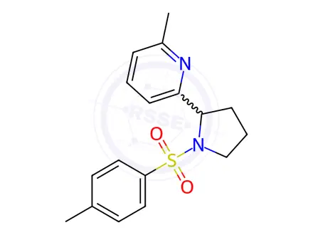 Chemical structure of 2-Methyl-6-(1-tosylpyrrolidin-2-yl)pyridine