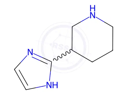 Chemical structure of 3-(1H-imidazol-2-yl)piperidine