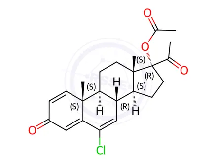 Chemical structure of Cyproterone Acetate Impurity 9(Cyproterone Acetate EP Impurity I)(Delmadinone Acetate)